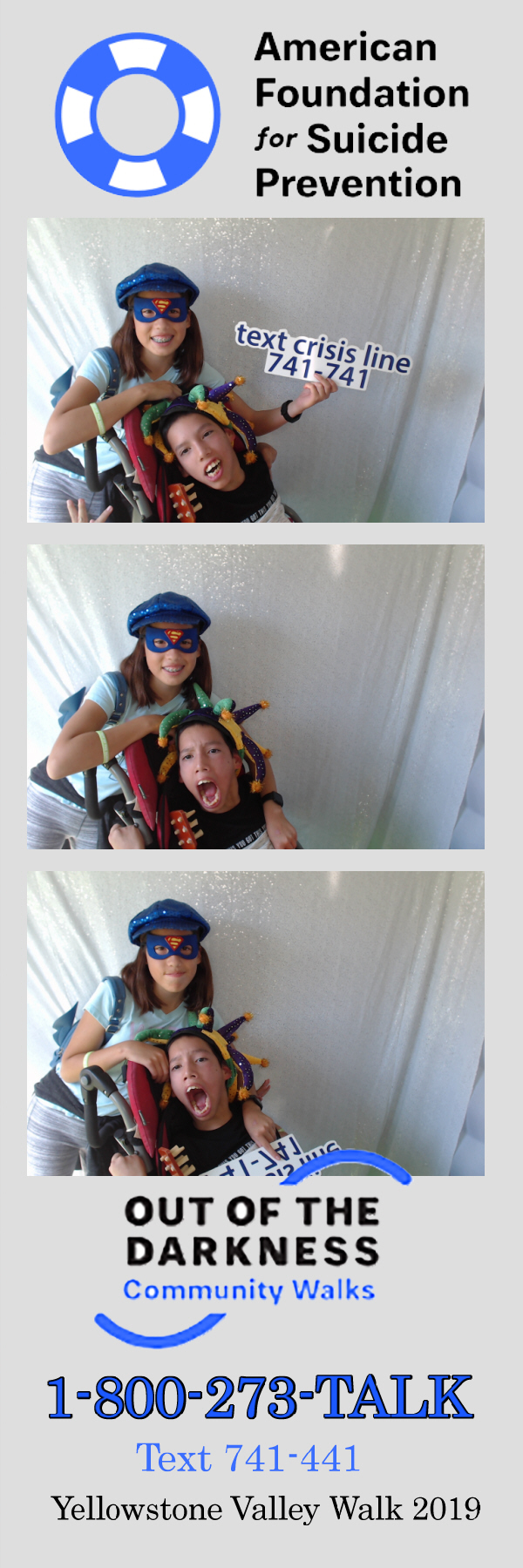 Out of the Darkness Walk 2019 | View more photos from the event at gallery.photoboothbillings.com/u/PhotoBoothBillings/Out-of-the-Darkness-Walk-2019